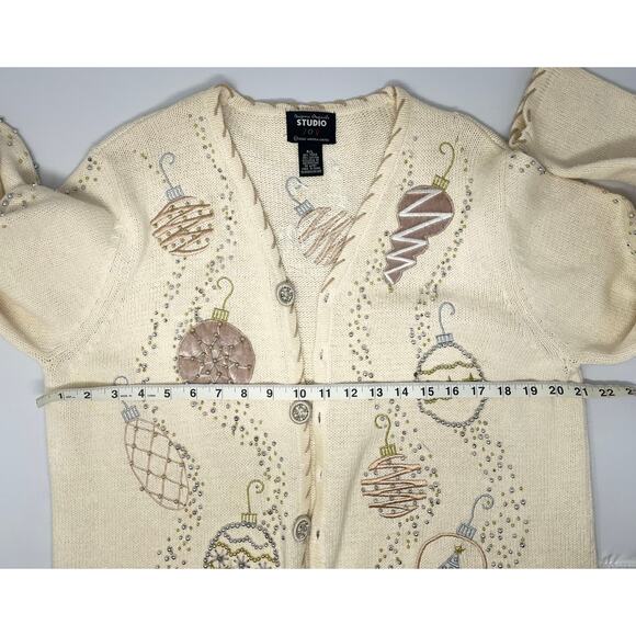 Vintage Designers Originals Studio Joy Ugly Sweater few stains Size L Pre-Owned - Picture 3 of 14